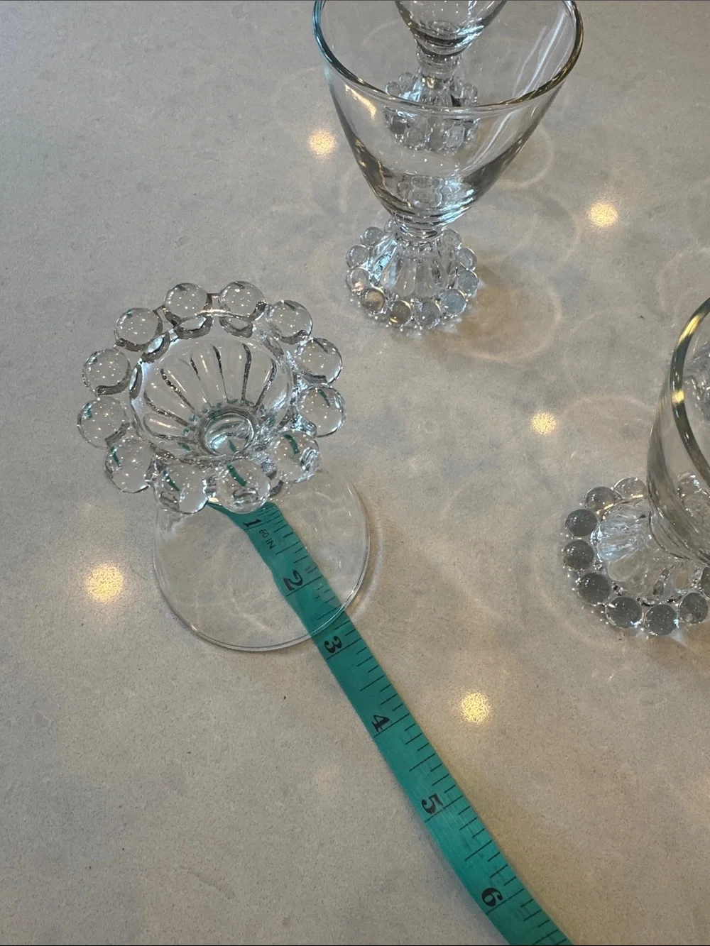 Anchor Hocking  Berwick boopie Clear Glass Stemmed Dessert Goblets - Set of 6